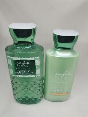 New BBW Sale Bath & Body Works Gingham Fresh 2-Piece Set Body Wash & Lotion